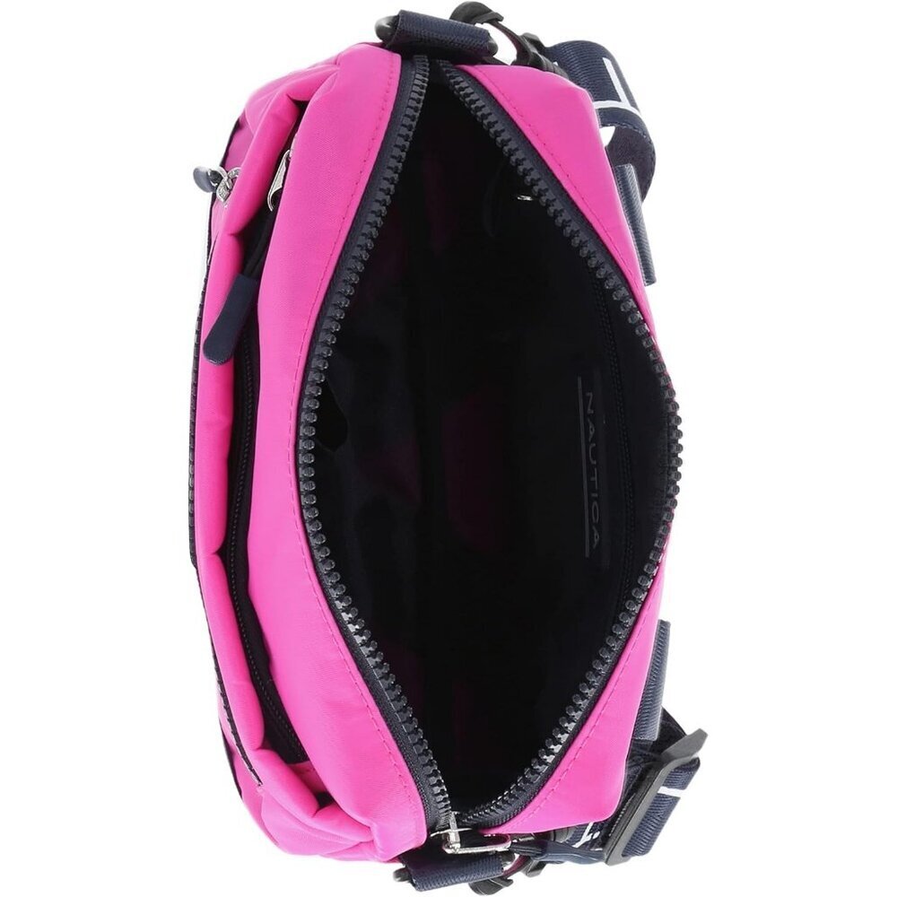 Women's Hot Pink Bean crossbody/Belt Bag adjustable shoulder strap - Picture 3 of 5